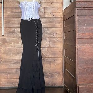 Fishtail Ruffles Skirt